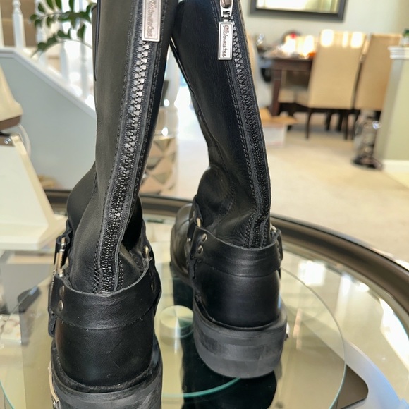 Milwaukee Motorcycle Boots MB210 – Men’s Size 9 Black Leather Engineer Biker - Picture 8 of 12